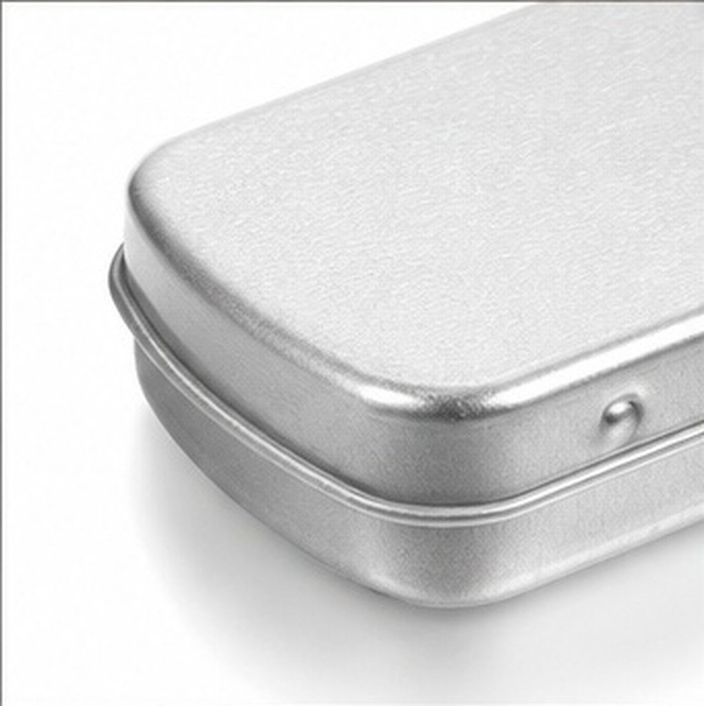 Tin Container Lid - 5 stuks draagbare metalen opbergdoosjes, compacte