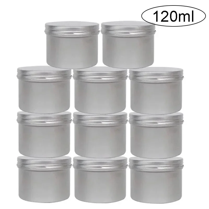 Tin Container Lid - 120Ml 6/12/18/24/48Pcs Aluminium Tin Pot Cosmetische