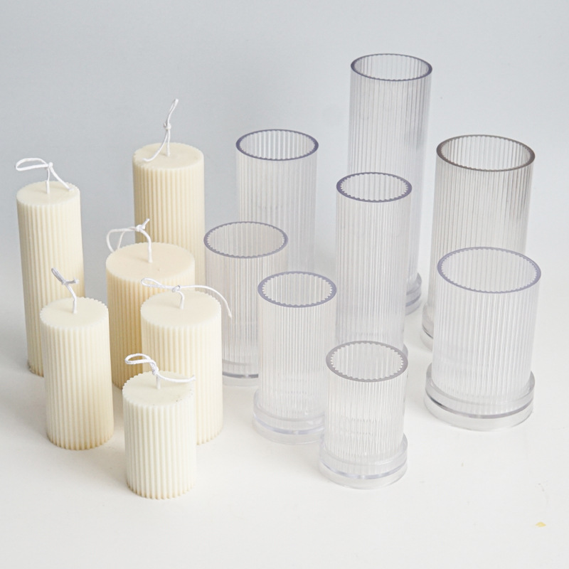 Candle Making Kits - Nieuwe DIY Krijtstreep ronde Fijne Tand
