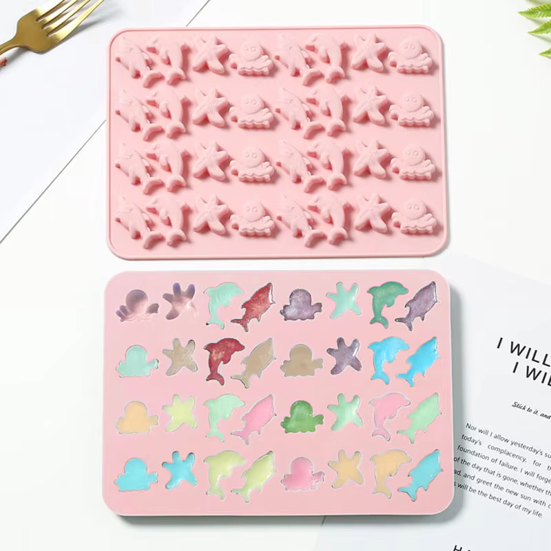 Candle Making Kits - Zeebodem Schepsel Chocolade Siliconen Mal Dolfijn