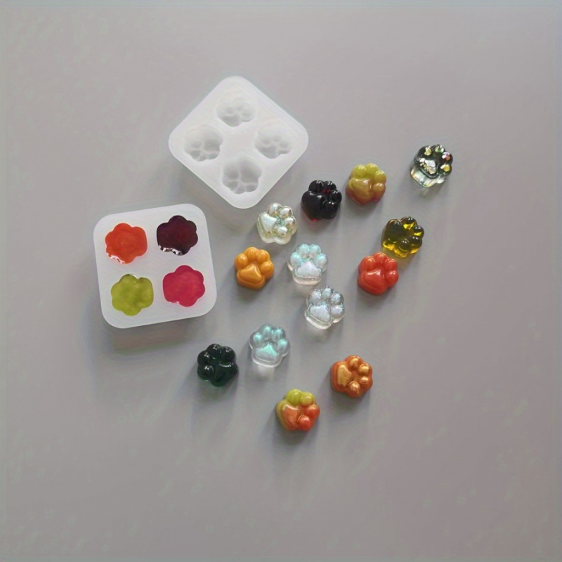 Candle Making Kits - 1Cat Paw Pattern siliconen malset-4A Uniek