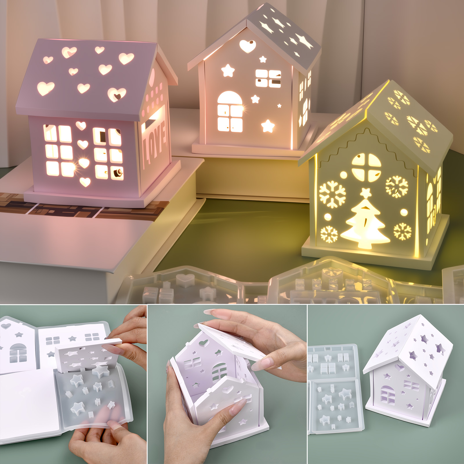 3D Huis Siliconen Mal DIY Kers - Candle Making Tutorial recensie en prijs