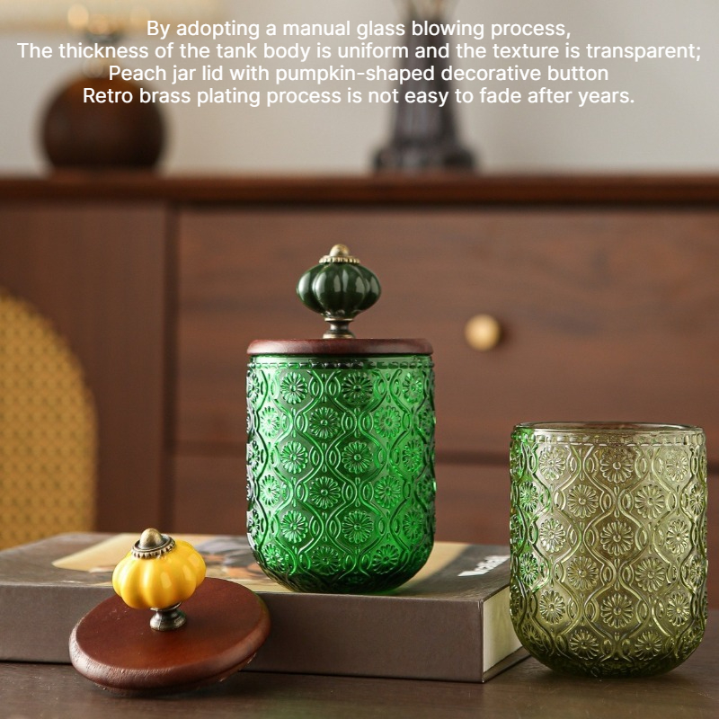 Retro glazen opbergdoos voor w - Candle Making Jars With Lids recensie en prijs