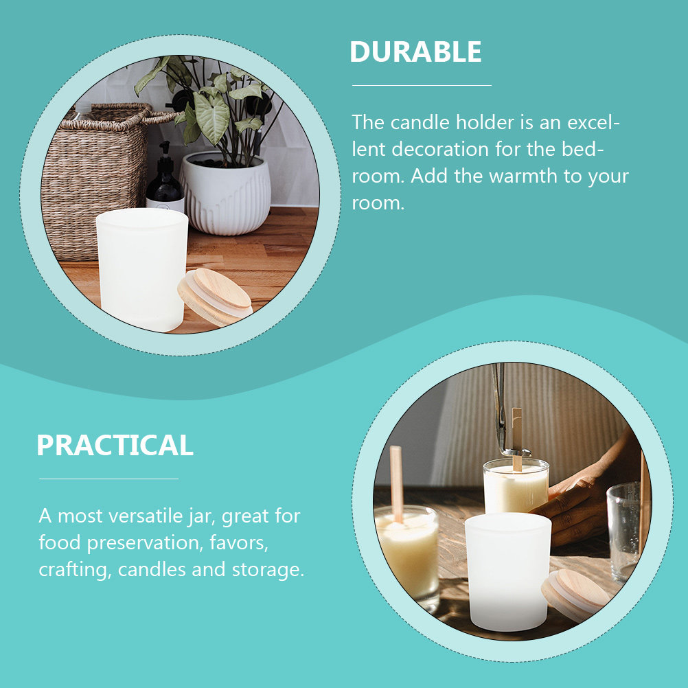 Lege glazen potten, glazen con - Candle Making Jars With Lids recensie en prijs