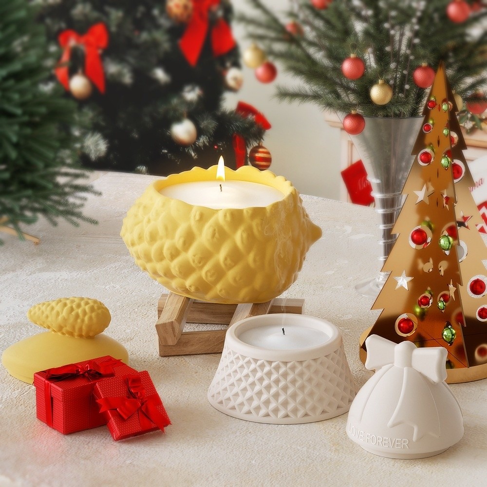 Siliconen Santa Claus opbergpo - Candle Making Jars With Lids recensie en prijs