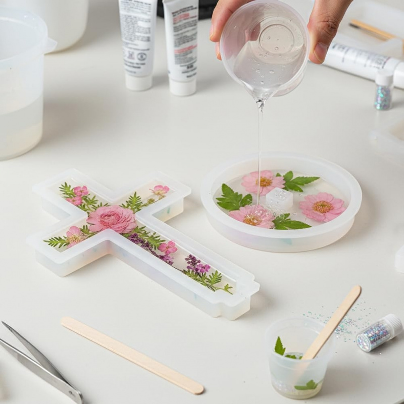 Twee siliconenvormen met een b - Candle Making Jug recensie en prijs